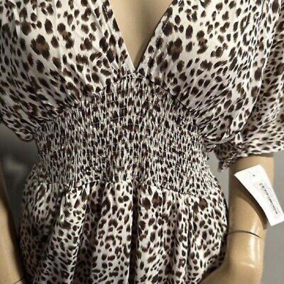 NWOT Leopard Print Mini Dress - Picture 5 of 5